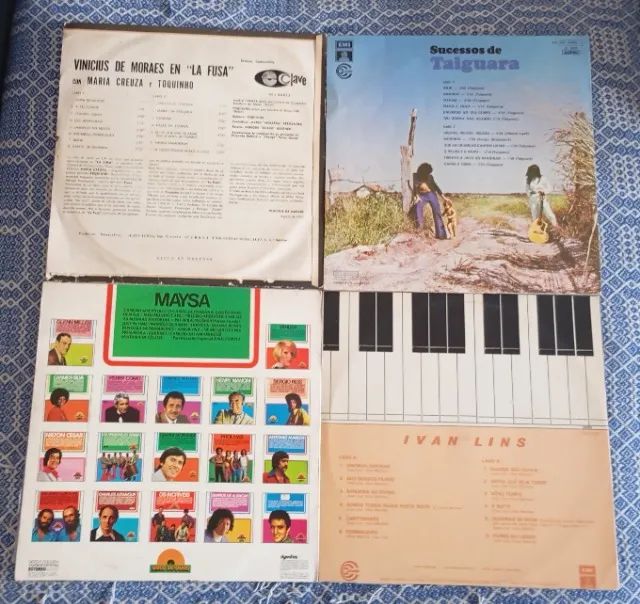 4 Discos De Vinil LPs Vínicius Moraes Ivan Lins Taiguara Maysa - Foto 2
