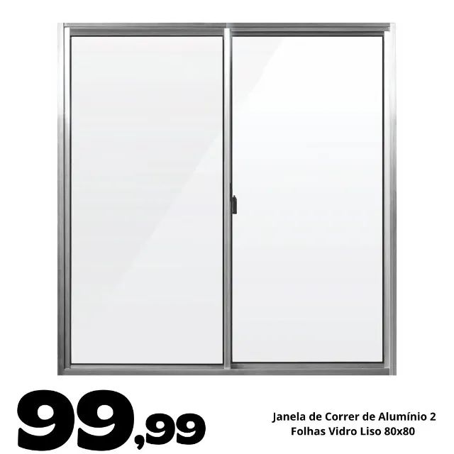 Janela 0,80x0,80cm natural