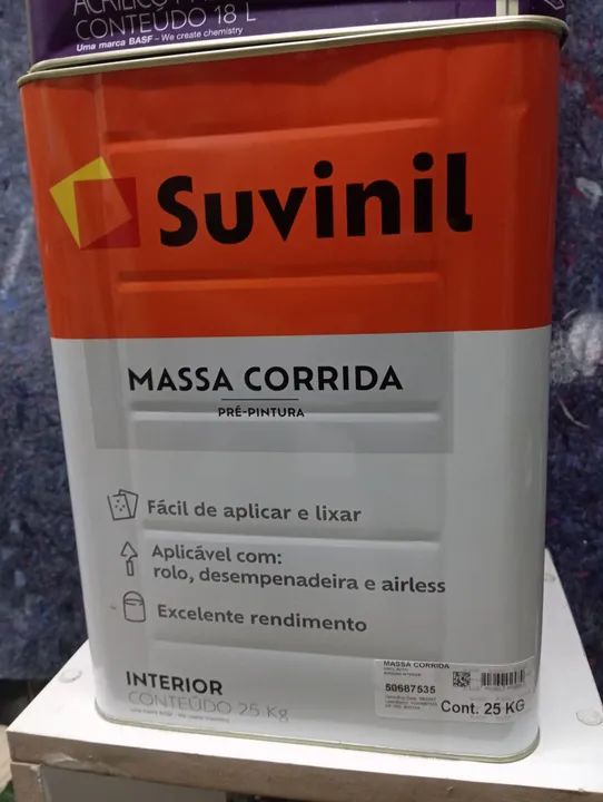 Kit Tinta Suvinil Fosco Completo + Massa Corrida - Foto 4