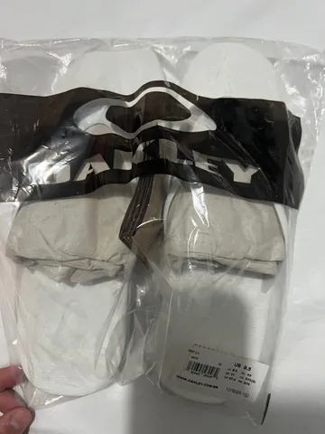 Chinelo Oakley Rest 2.0 Branco 41 - Original