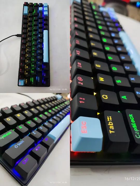 Teclado Mecânico 60% RGB SKYLION SWITCH BLUE