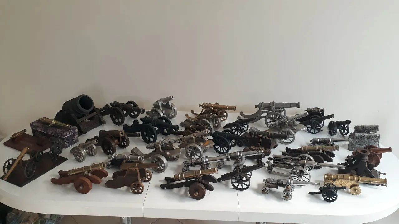 Coleção de Canhões de Metal - Miniaturas