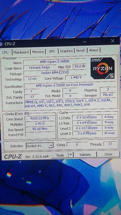 AMD Ryzen 5 2600X