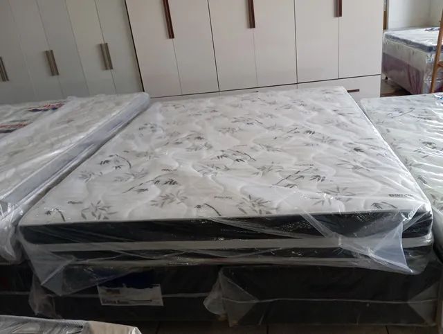 CAMA,CONJUNTO BOX QUEEN ESPUMA D65 NOVO  - Foto 2