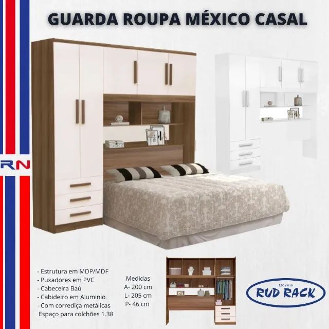 Guarda Roupa México  Casal    Pronta entrega!! - Foto 5