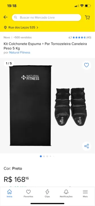 Kit fitness novo!!!