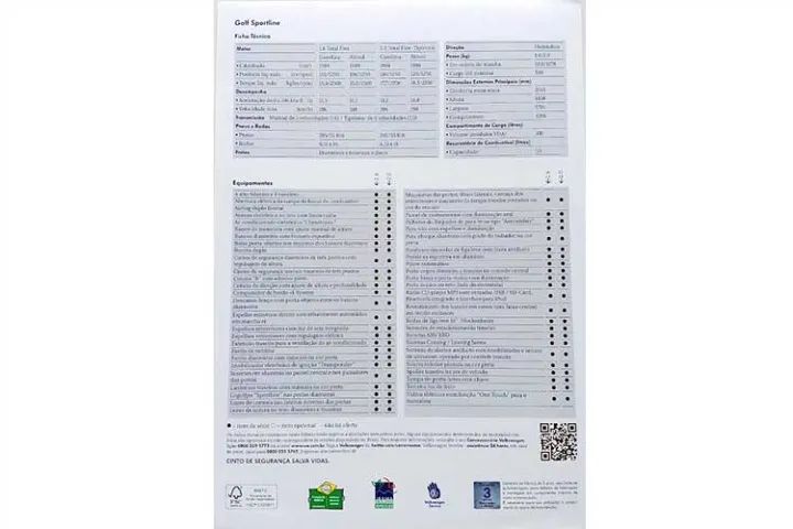 Folder, Catálogo VW Golf Sportline 2011 - Foto 2