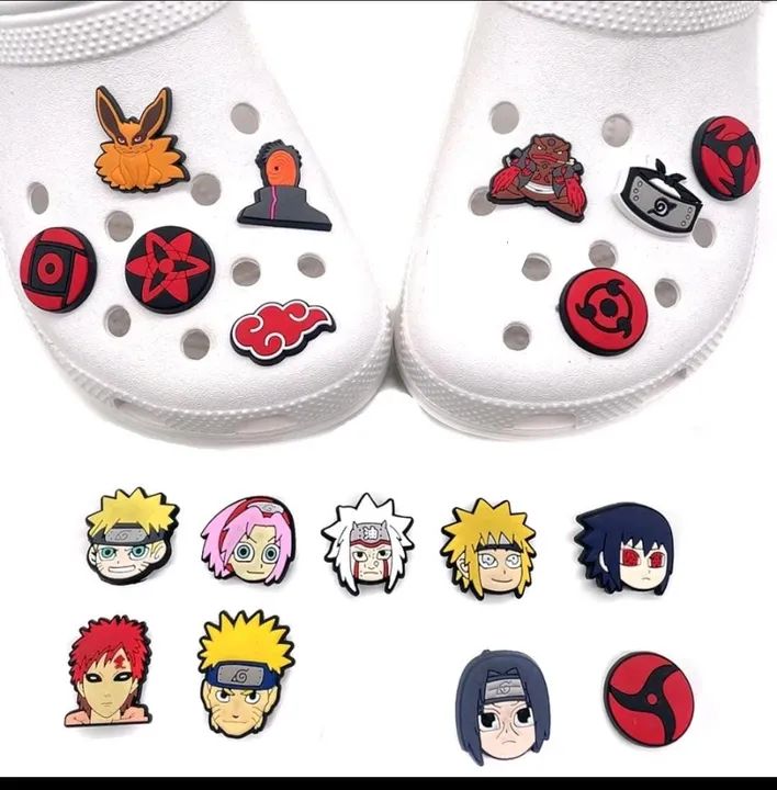 Charms de Crocs Naruto - jimzs pins kit completa 
