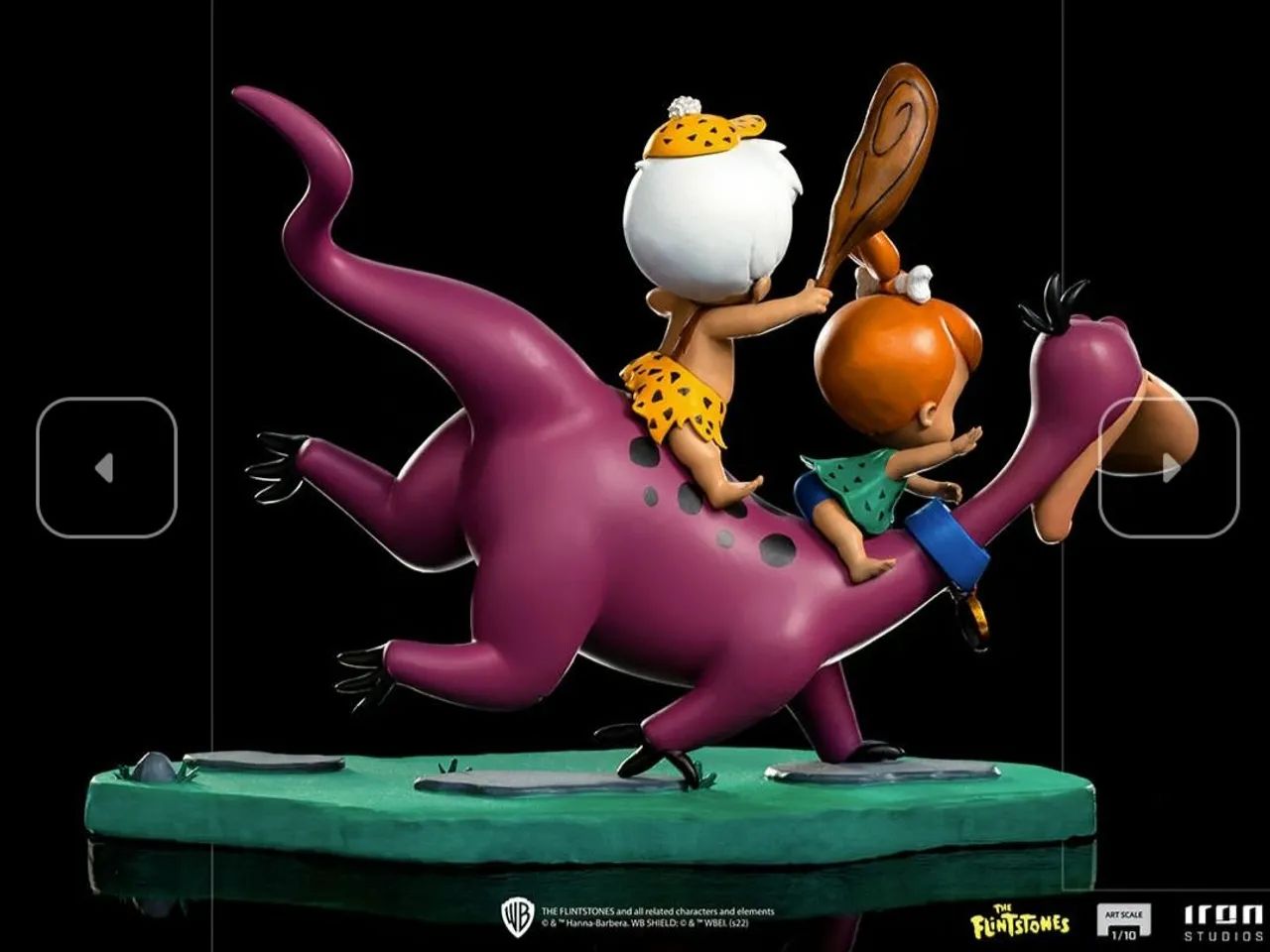 Dino Pedrita e Bam Bam Flintstones Iron Studios - Foto 3