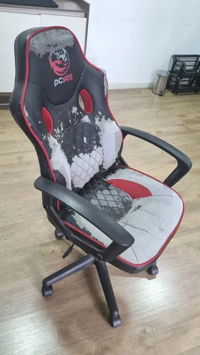 Cadeira Gamer Racer Master STI Madstimsvm Vermelho PCYES - Foto 4