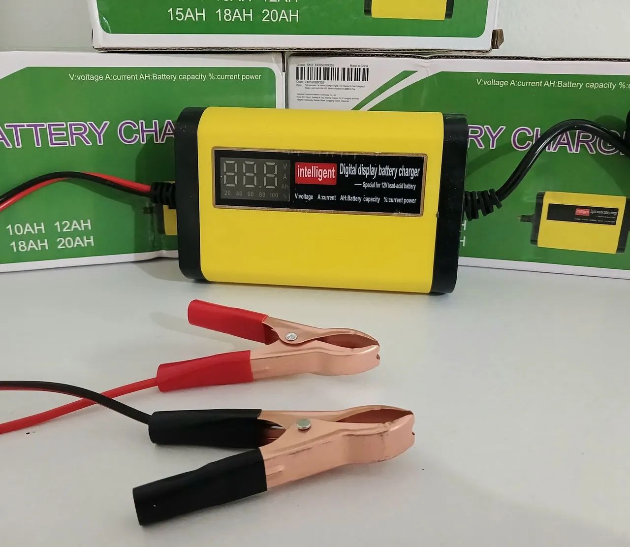 Carregador de Bateria Inteligente para Moto