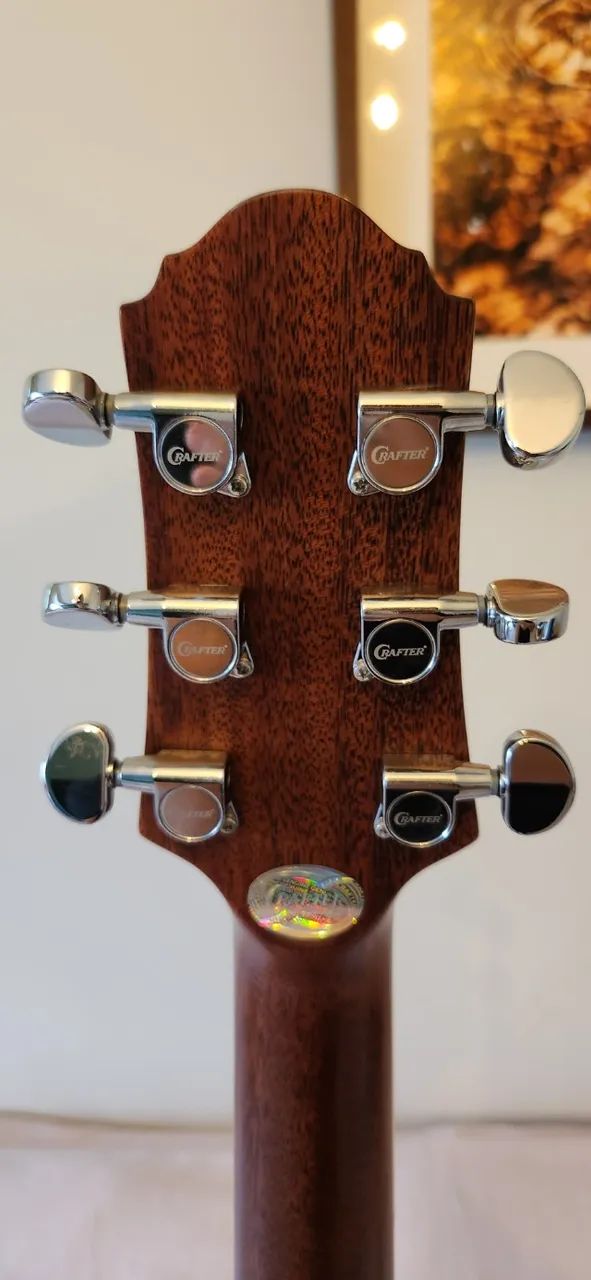 Violão Crafter Aço Folk Cutaway De-7/n Equalizador Plataform - Foto 4