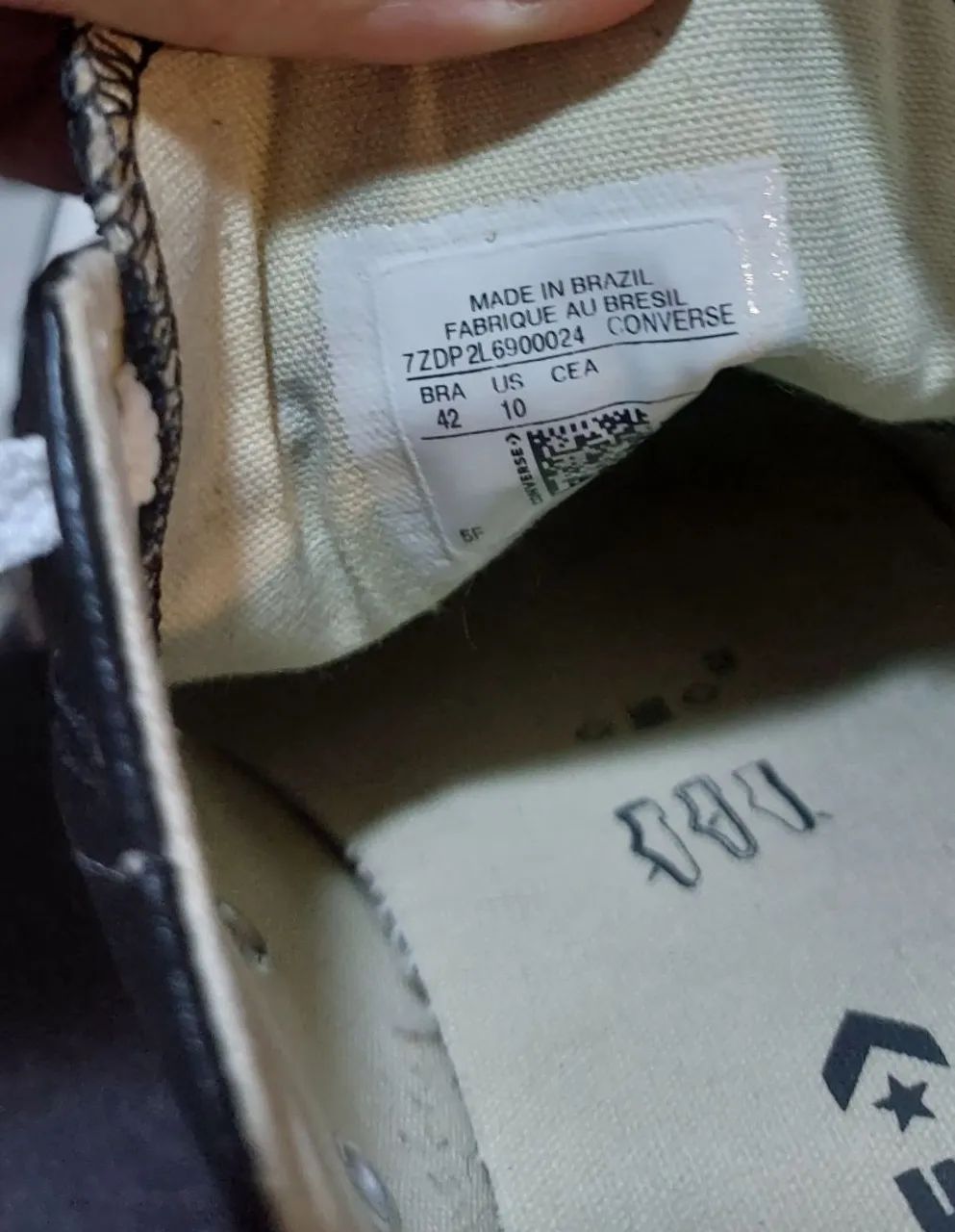TÊNIS ALL STAR CONVERSE COURO PLATAFORM NR 42 "ORIGINAL" - Foto 3