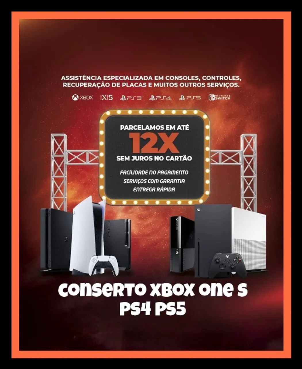 Ps4 video game e manutenção