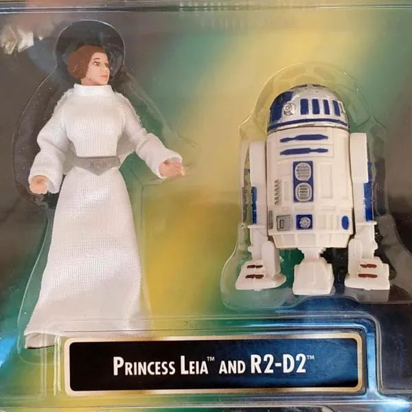 BONECA da PRINCESA LEIA e do Robô R2-D2, na embalagem lacrada, Saga GUERRA NAS ESTRELAS - Foto 4