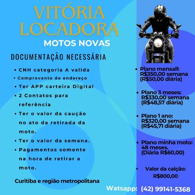 Locação de motos