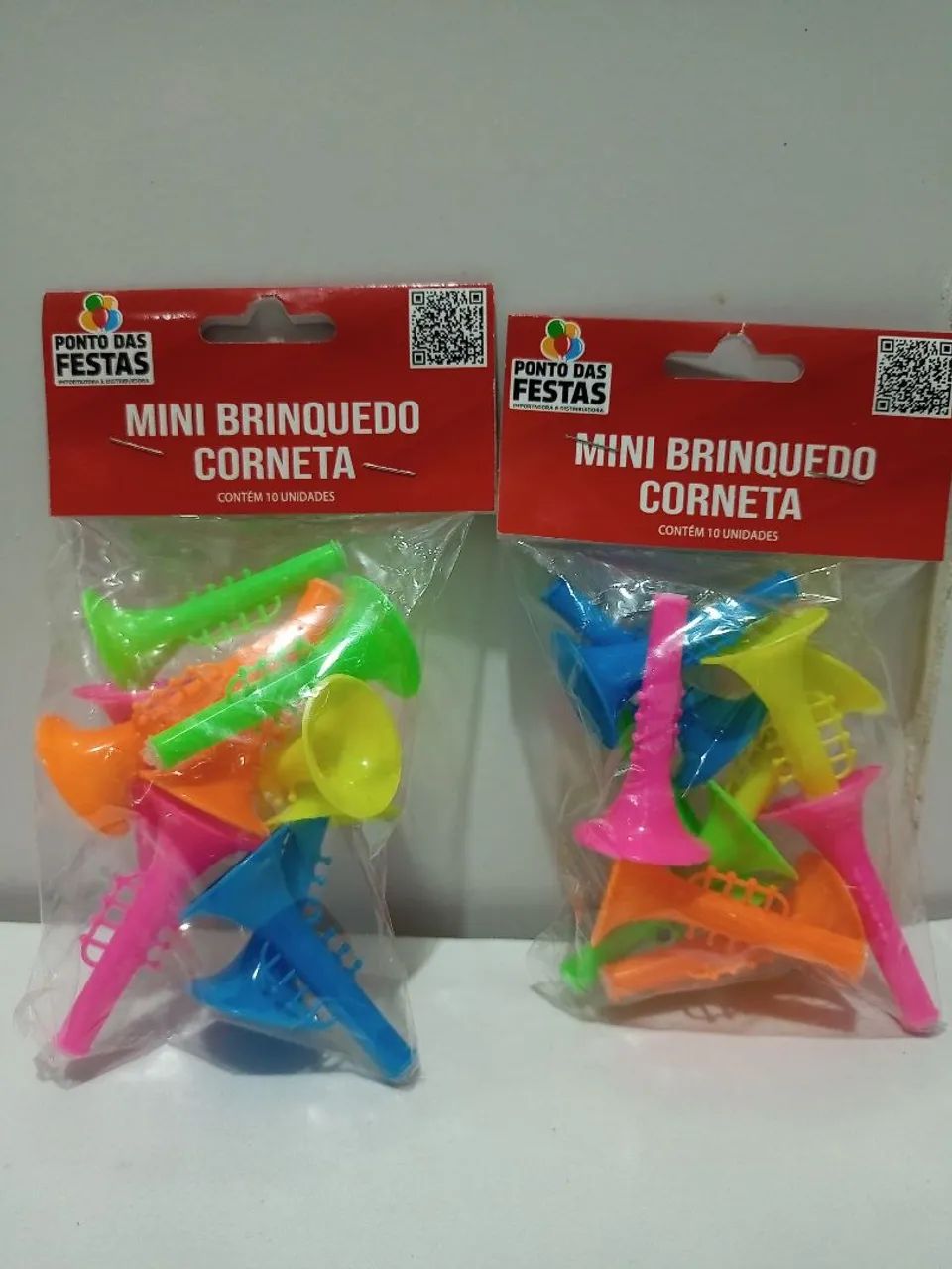Mini Brinquedos Apito, Corneta e Língua de Sogra - Foto 2