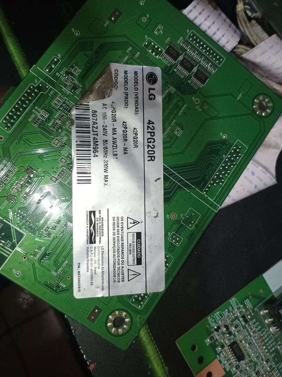 Placa tcon,buffer,inverter tv LG42PG20R tudo como na foto - Foto 5