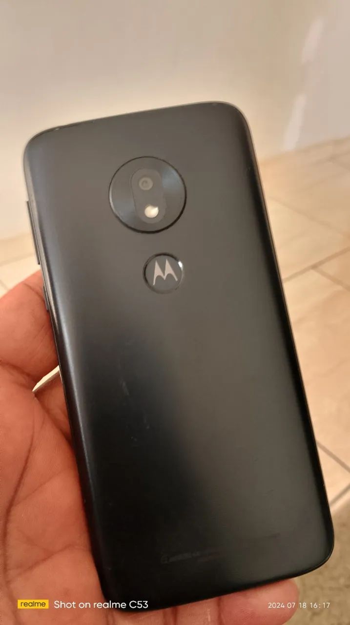 Motorola Moto G7 Play com capa tipo carteira - Foto 5