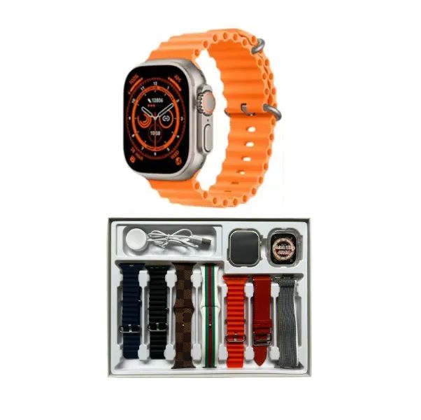 RELOGIO SMART WATH ULTRA 2 HW PRO 7 PULSEIRAS 49MM NFC CAPA CARREGADOR 