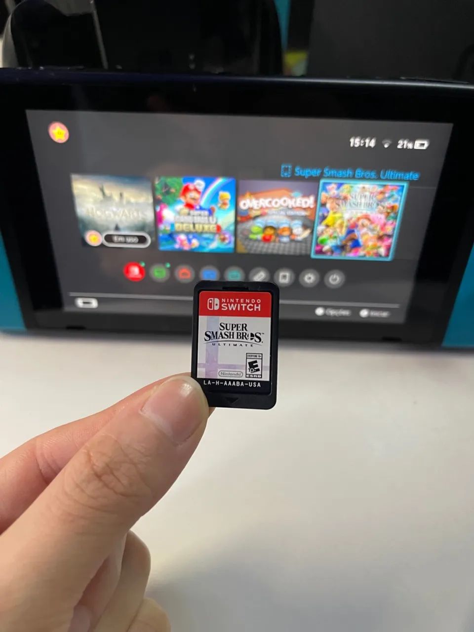 Nintendo Switch Azul Seminovo - Foto 4