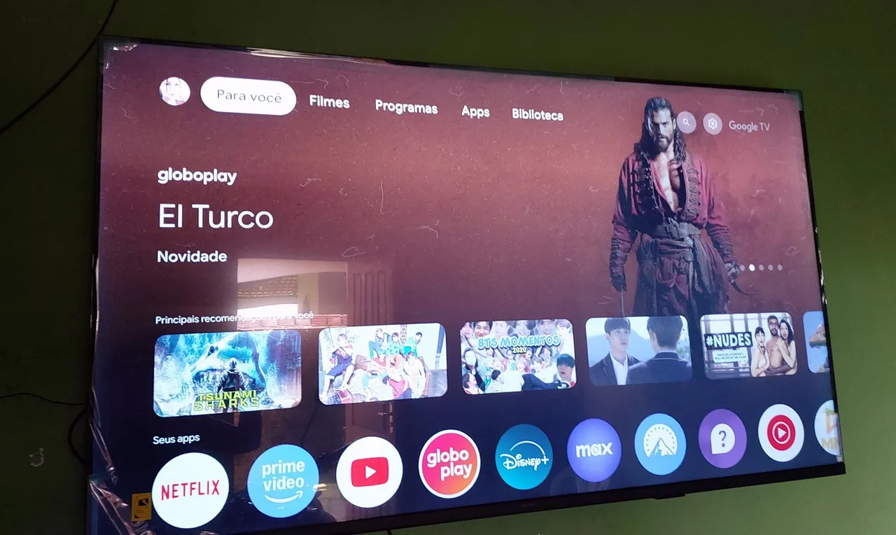 TV Smart Android 4K com Google TV