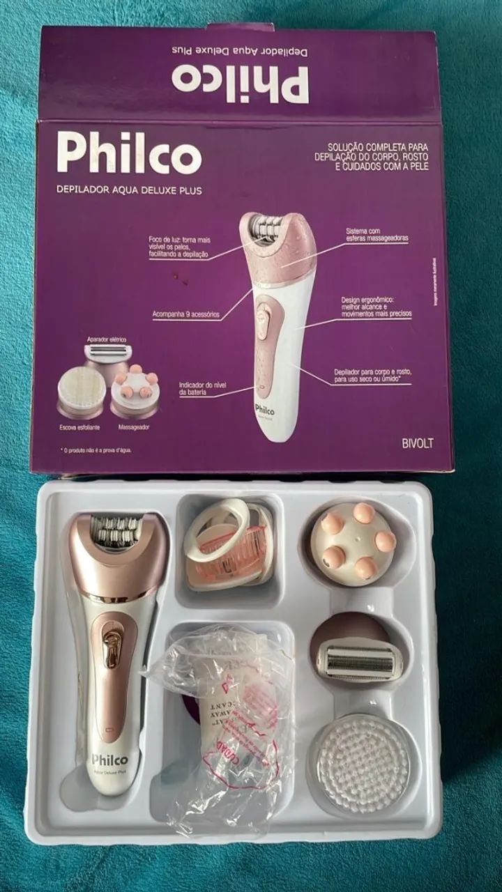 Depilador/Aparador Philco Aqua Deluxe Plus (Novo, na Caixa