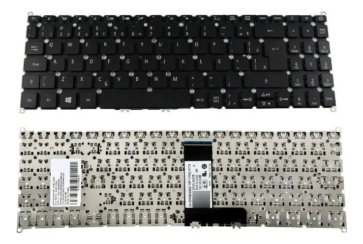 teclado Para Acer Aspire 5 A515-53 A515-52g A515-54 Abnt2 Br Cor Preto Idioma Português 