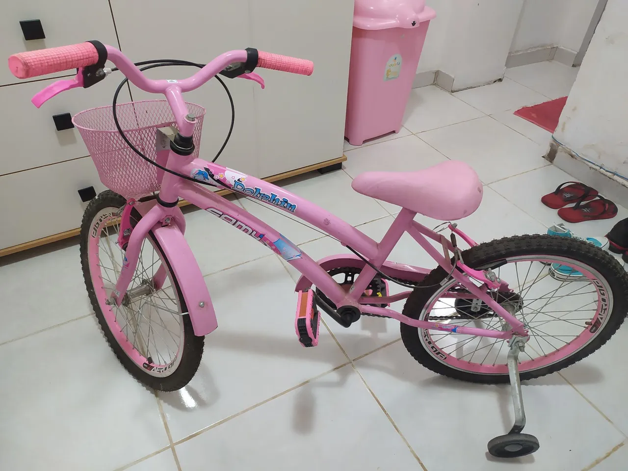 Bicicleta Infantil Rosa Dolphin 16