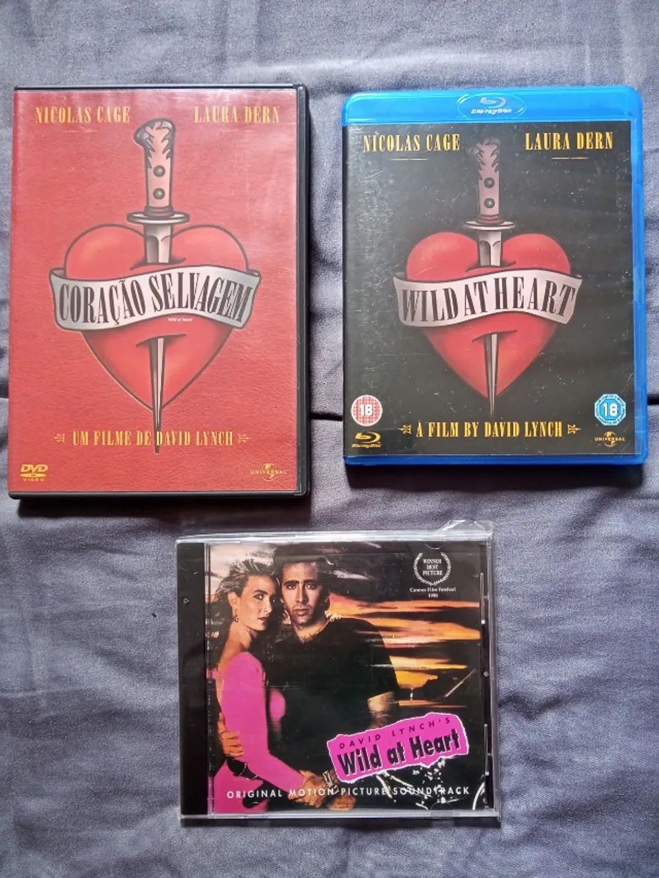 Coração Selvagem {Lynch) combo Blu-ray - Dvd - Cd - originais
