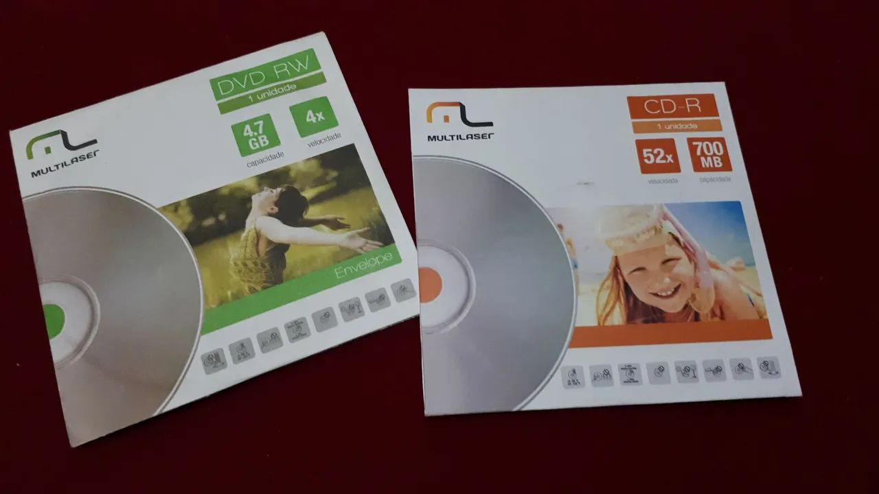 DVD-RW e CD-R