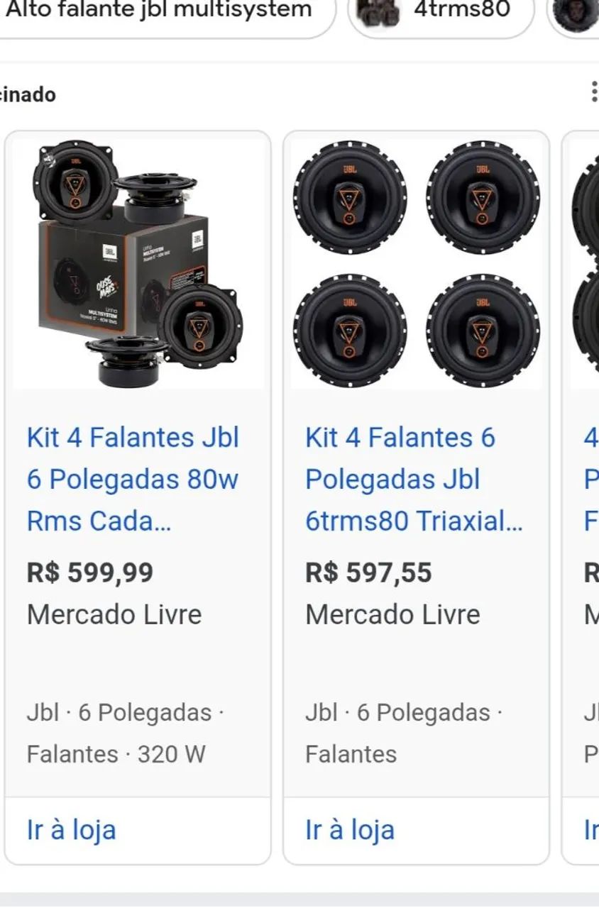 Falantes de porta 6 polegadas jbl 80rms cada! - Foto 2