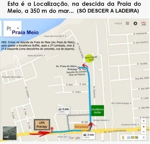 Casa de Temporada ou Hospedagem Duplex Linda na Praia do Meio/Araçagy(98)9.8.8.3.7-9.4.6.0 - Foto 4