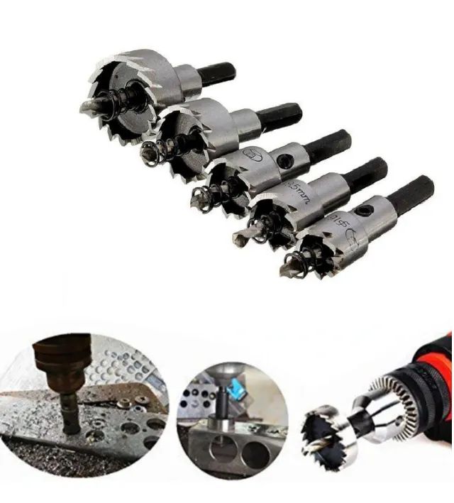 Jogo Serra Copo para Metal - Kit com 5 pcs