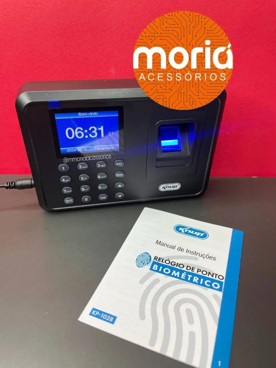 Relógio De Ponto Biométrico Eletrônico Impressão Digital - Foto 3