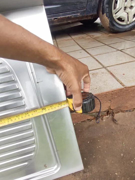 Pia de cozinha em aço inox - Foto 2