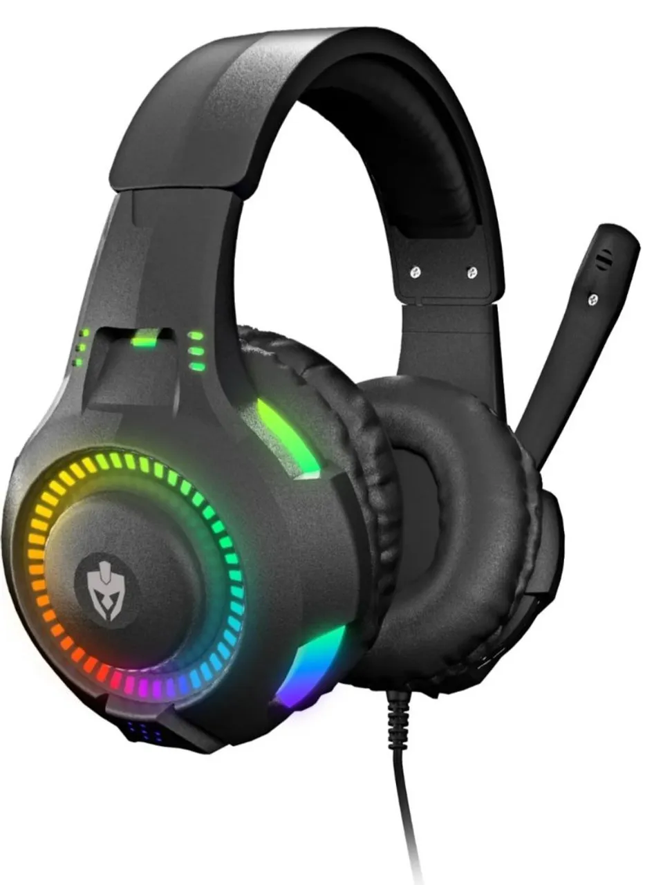 Headset Gamer com LED RGB - Imersão Total!