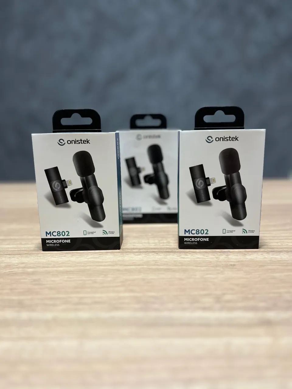 Microfone Lapela Sem Fio Onistek MC803 - Novo - Foto 2