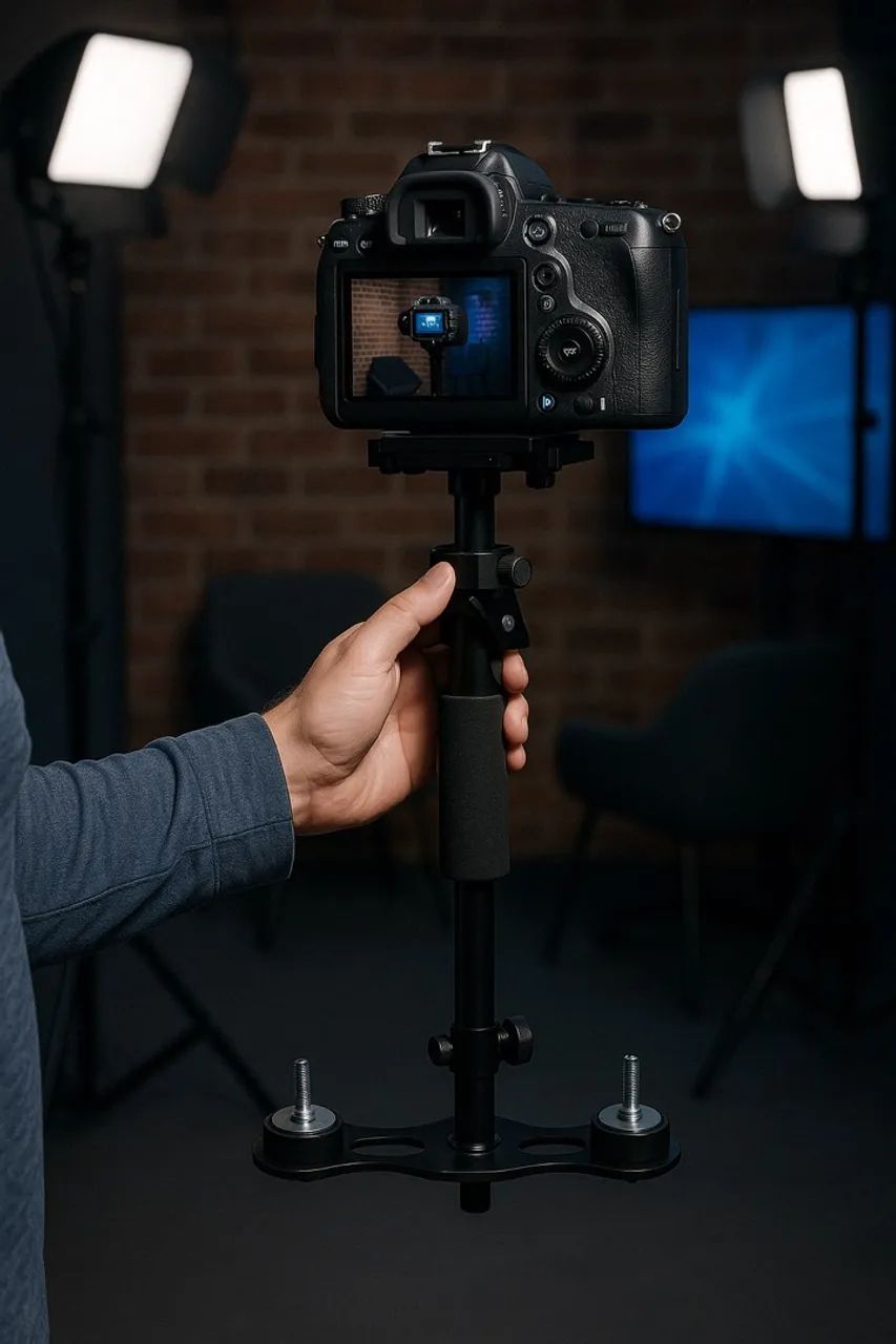 Estabilizador de Câmera Profissional - Muito Novo