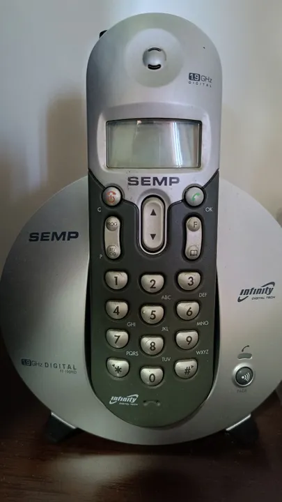 Telefone sem fio com bateria