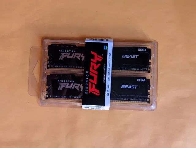 Memória RAM Kingston Fury Beast 32GB (2x16GB) 3600MHz