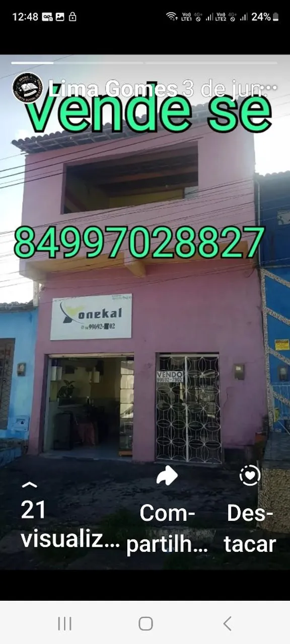Casa com ponto comercial