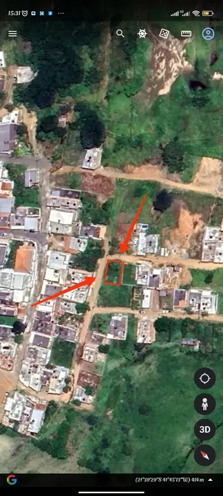 Terreno com frente para nascente