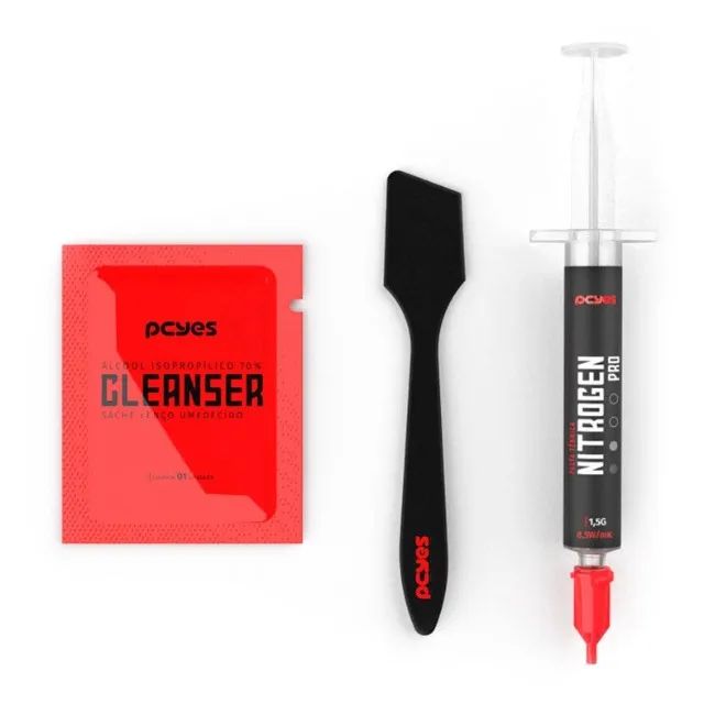 Pasta Térmica Nitrogen Pro 1,5G -PCYES- 8,5W/mK - PCYNP1585 Loja Coimbra Computadores  - Foto 3