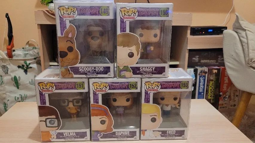 Funko Pop - Scooby-Doo - Scooby-Doo 149, Shaggy 150, Velma 151, Daphne 152 e Fred 153