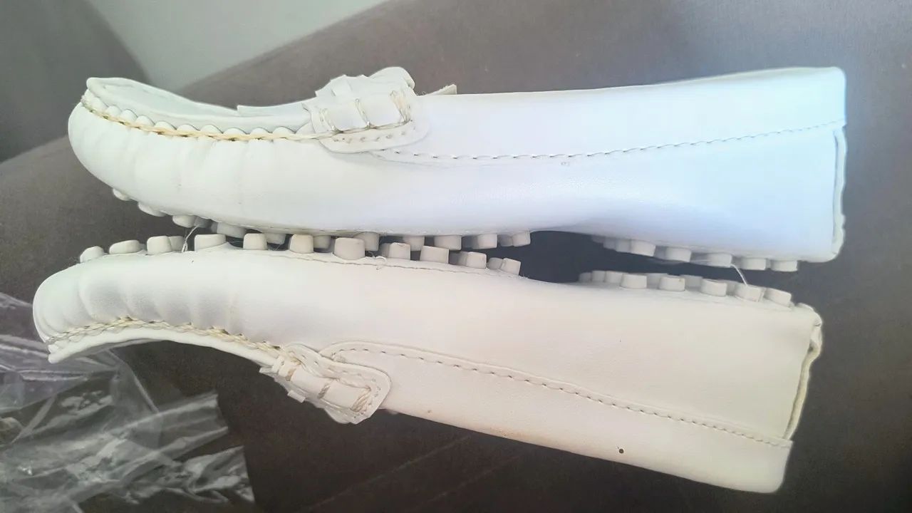 Mocassim infantil branco - Foto 3
