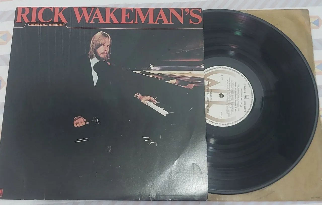 LP Disco de Vinil - Rick Wakeman's Criminal Record