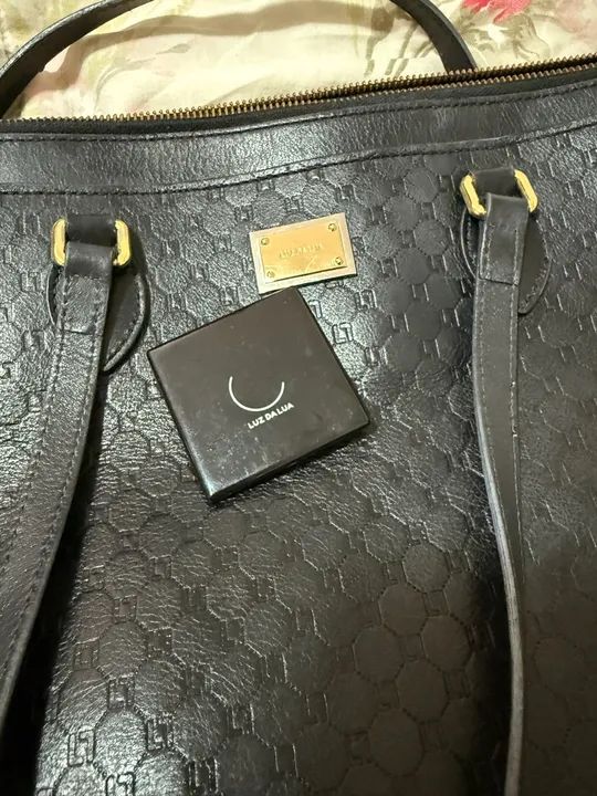 Bolsa de couro - ombro Luz da Lua - Foto 2
