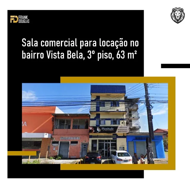 Sala comercial, altos, 63 m², conjunto Vista Bela