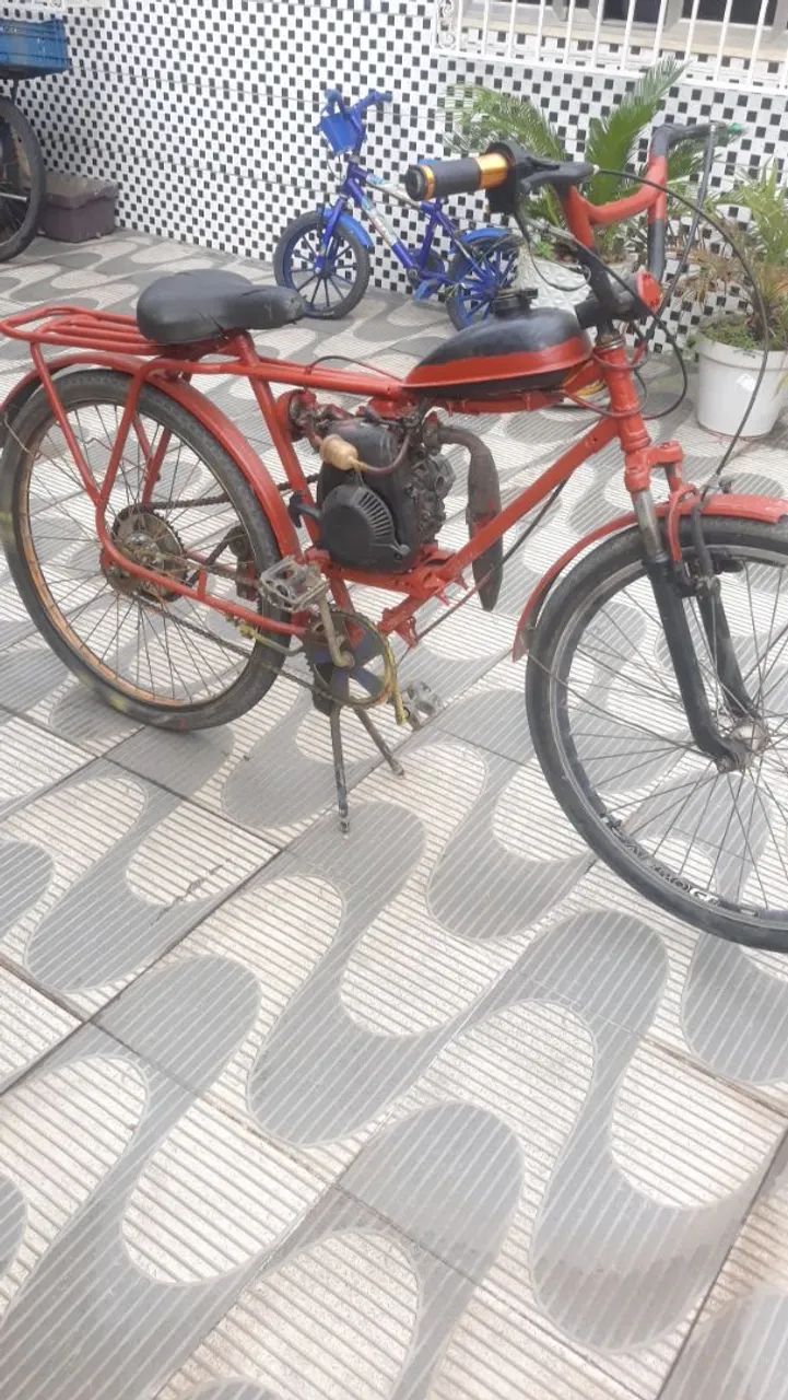 Bicicleta motorizada motor 4 tempo 